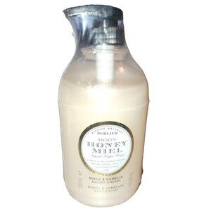 NEW Perlier Body Natural Honey & Camellia Bath Cream from Italy 16.9 oz.
